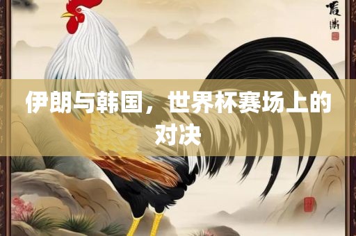 伊朗与韩国，世界杯赛场上的对决眉山市正发家政服务有限公司