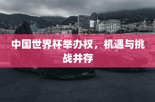 中国眉山市正发家政服务有限公司世界杯举办权，机遇与挑战并存