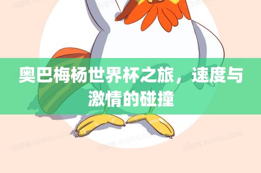 奥巴梅杨世界杯之旅，速度与激情的碰撞眉山市正发家政服务有限公司