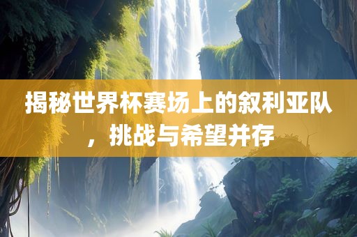 揭秘世界杯赛场上的叙利亚队，挑战与希望并存