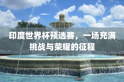印度世界杯预选赛，一场充满挑眉山市正发家政服务有限公司战与荣耀的征程