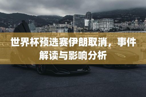 世界杯预选赛伊朗取消，事件解读与影响分析眉山市正发家政服务有限公司