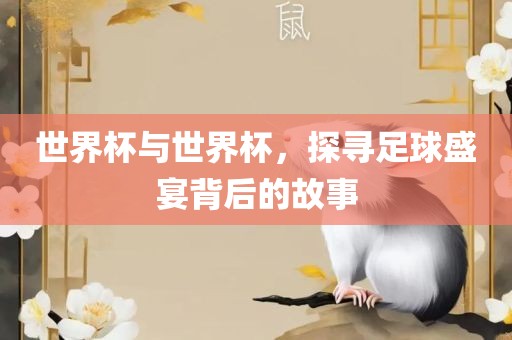世界杯与世界杯，探寻足球盛宴背后的故事眉山市正发家政服务有限公司