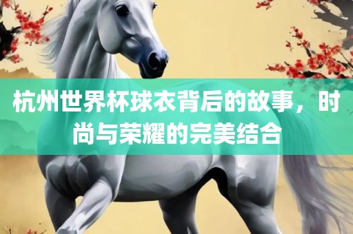 杭州世界杯球衣背后的故事，时尚与荣耀的完美结合眉山市正发家政服务有限公司