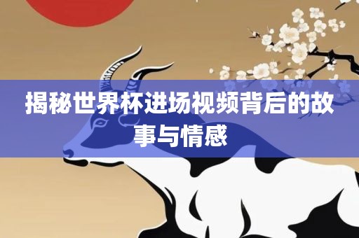 揭秘世界杯进场视频背后的故事与情感眉山市正发家政服务有限公司