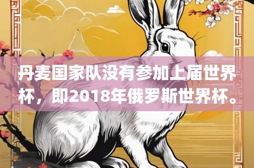 丹麦国家队没有参加上届世界杯，即2018年俄罗斯世界杯。