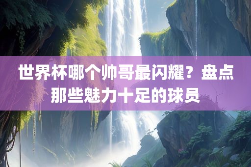 世界杯哪个帅哥最闪耀？盘点那些魅力十足的球员眉山市正发家政服务有限公司