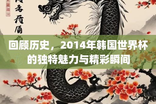 回顾历史，2014年韩国世界杯的独特魅力与精彩瞬间眉山市正发家政服务有限公司