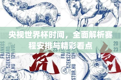 央视世界杯时间，全面解析赛程安排与精彩看点眉山市正发家政服务有限公司