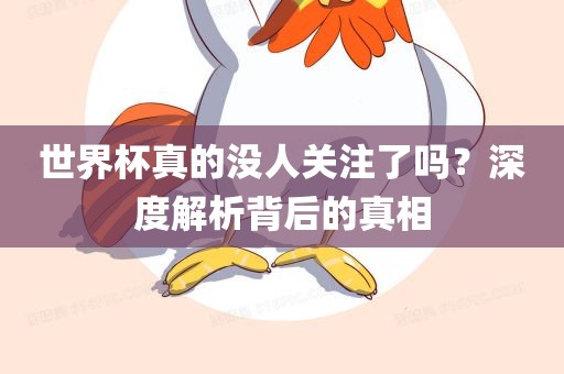 世界杯真的没人关注了吗？深度解析背后的真相