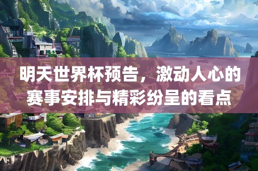 明天世界杯预告，激动人心的赛事安眉山市正发家政服务有限公司排与精彩纷呈的看点