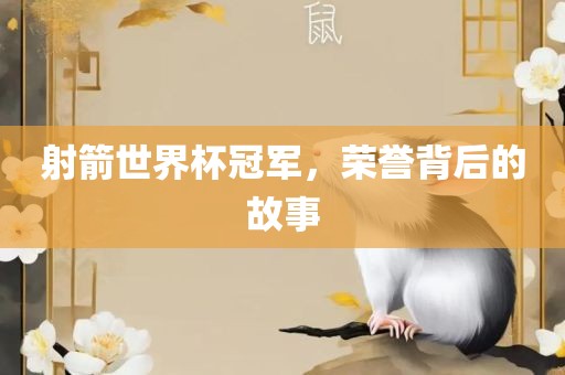 射箭世界杯冠军，荣誉背后的故事