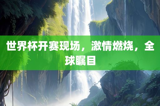 世界杯开赛现场，激情燃烧，全球瞩目