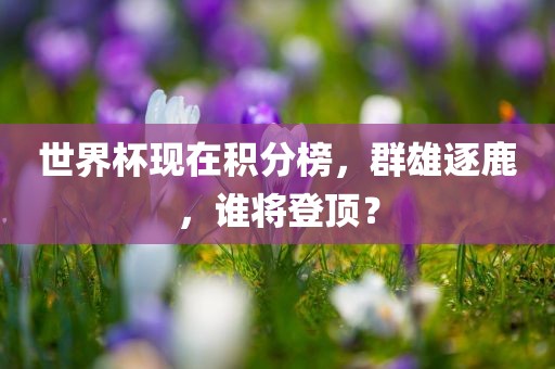 世界杯现在积分榜，群雄逐鹿，谁将登顶？