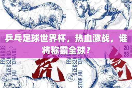 乒乓足球世界杯，热血激战，谁将称霸全球？眉山市正发家政服务有限公司