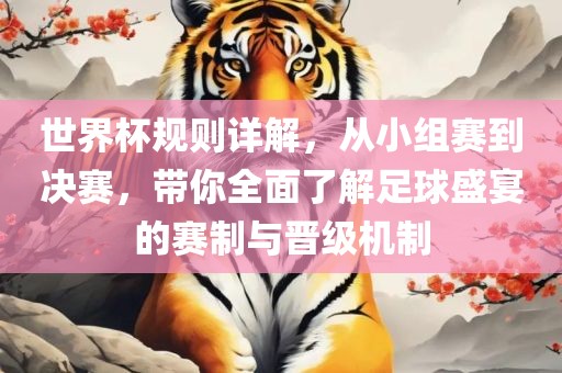 世界杯规则详解，从小眉山市正发家政服务有限公司组赛到决赛，带你全面了解足球盛宴的赛制与晋级机制