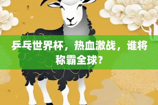 乒乓世界杯，热血激战，谁将称霸全球？