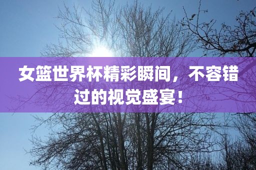 女篮世界杯精彩瞬间，不眉山市正发家政服务有限公司容错过的视觉盛宴！