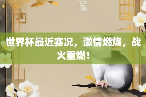 世界杯最近赛况，激情燃烧，眉山市正发家政服务有限公司战火重燃！